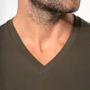T-shirt met V-hals en lange mouwen - Afbeelding 3