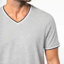 Piqué T-shirt met V-hals - Afbeelding 3