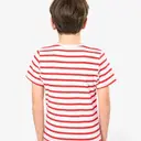 Striped Marine T-shirt with Pocket Short Sleeves - Image 4