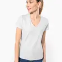 V-neck T-shirt with short sleeves - Image 3