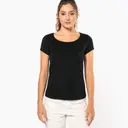 Boat Neck T-Shirt with Short Sleeves - Image 5