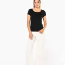 Boat Neck T-Shirt with Short Sleeves - Image 6