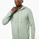 Ökologisches Sweatshirt aus French Terry mit Reißverschluss und Kapuze - Bild 2