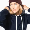 Sweatshirt mit kontrastierender Kapuze und Muster - Bild 9