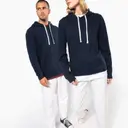 Sweatshirt mit kontrastierender Kapuze und Muster - Bild 7