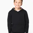 Sweatshirt mit kontrastierender Kapuze und Muster - Bild 4