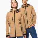 Softshell jas met capuchon en afneembare mouwen - Afbeelding 1