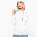 Sweatshirt mit kontrastierender Kapuze - Bild 1