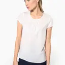 Short Sleeve Crepe Blouse - Image 1