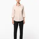 Poplin polycotton shirt with 3/4 sleeves and easy care - Image 8