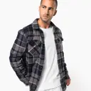 Checked Overshirt with Sherpa Lining - Image 9