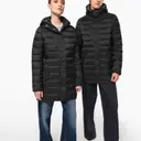 Lichte gewatteerde parka met capuchon - Afbeelding 16