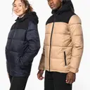 Bicolor gesteppte Parka mit Kapuze - Bild 20