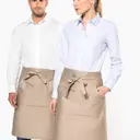 Polyester-katoenen lange schort - Afbeelding 4