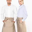 Polyester-katoenen lange schort - Afbeelding 1