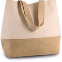 Einkaufstasche aus Baumwolle und Jute - Bild 3