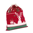 Sac avec cordon motifs de Noël - Image 1