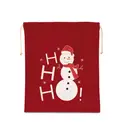 Sac coton à cordon motif bonhomme de neige - Image 2