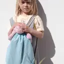 Kleiner Rucksack aus recyceltem Material mit Kordelzug - Größe - Bild 1