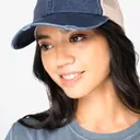 Eco-friendly Trucker Cap with Distressed Effect - Image 1