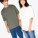 Oversized eco-vriendelijk T-shirt French Terry - Afbeelding 1