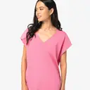 Eco-friendly loose T-shirt with V-neck - Image 1