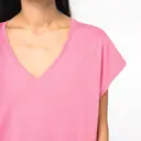 Eco-friendly loose T-shirt with V-neck - Image 5