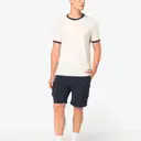 Eco-friendly Ringer T-shirt with Contrasting Edges and Washed Effect - Image 2