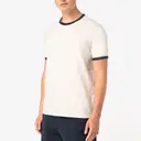 Eco-friendly Ringer T-shirt with Contrasting Edges and Washed Effect - Image 3
