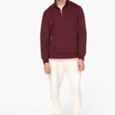 Ökologischer Sweatshirt mit Stehkragen und Reißverschluss - Bild 2