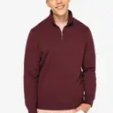 Ökologischer Sweatshirt mit Stehkragen und Reißverschluss - Bild 1