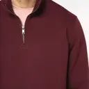 Ökologischer Sweatshirt mit Stehkragen und Reißverschluss - Bild 6