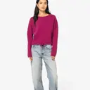 Nachhaltiger oversized Crop-Pullover mit Rundhalsausschnitt - Bild 2