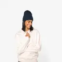 Nachhaltiger Sweatshirt mit Viertelreißverschluss und Polo-Kragen mit fallenden Schultern - Bild 5