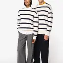 Ecoresponsabler Sweatshirt mit Rundhalsausschnitt und Streifen - Bild 2