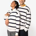 Ecoresponsabler Sweatshirt mit Rundhalsausschnitt und Streifen - Bild 3