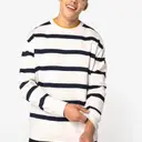Ecoresponsabler Sweatshirt mit Rundhalsausschnitt und Streifen - Bild 4
