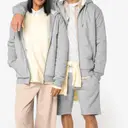 Ökologischer Sweatshirt mit Reißverschluss und Sherpa-Futter - Bild 1