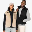 Ecoresponsabele bodywarmer in sherpa - Afbeelding 1