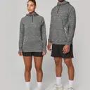 Sport Sweatshirt mit Kapuze 1/4 Zip - Bild 1