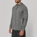 Sport Sweatshirt mit Kapuze 1/4 Zip - Bild 2