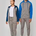 Bicolor fleece hoodie met rits - Afbeelding 5