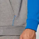 Bicolor fleece hoodie met rits - Afbeelding 9