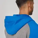 Bicolor fleece hoodie met rits - Afbeelding 7