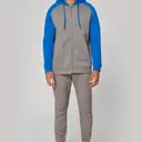 Bicolor fleece hoodie met rits - Afbeelding 3