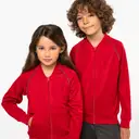 Zip Sweatshirt mit Kontrastbesatz - Bild 1