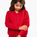 Zip Sweatshirt mit Kontrastbesatz - Bild 2