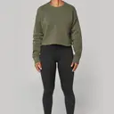 Crop sweatshirt with round neck - Image 3