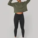 Crop sweatshirt with round neck - Image 5