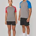 Two-tone sport triblend t-shirt with short sleeves - Image 9